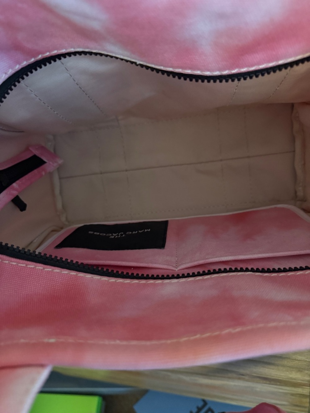 Marc Jacobs Pink Tie-Dye Canvas Medium Tote Bag - Picture 6 of 11